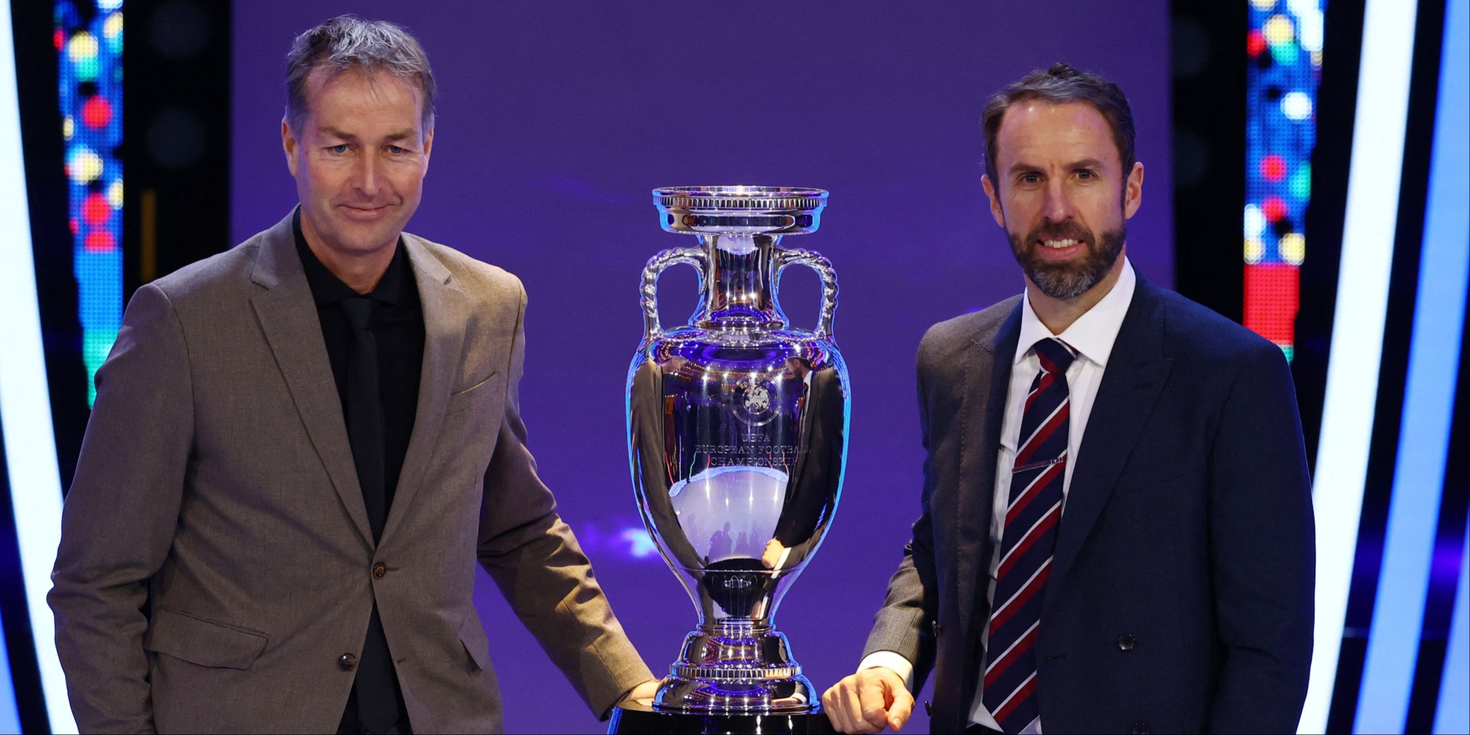 England manager Gareth Southgate and Denmark coach Kasper Hjulmand