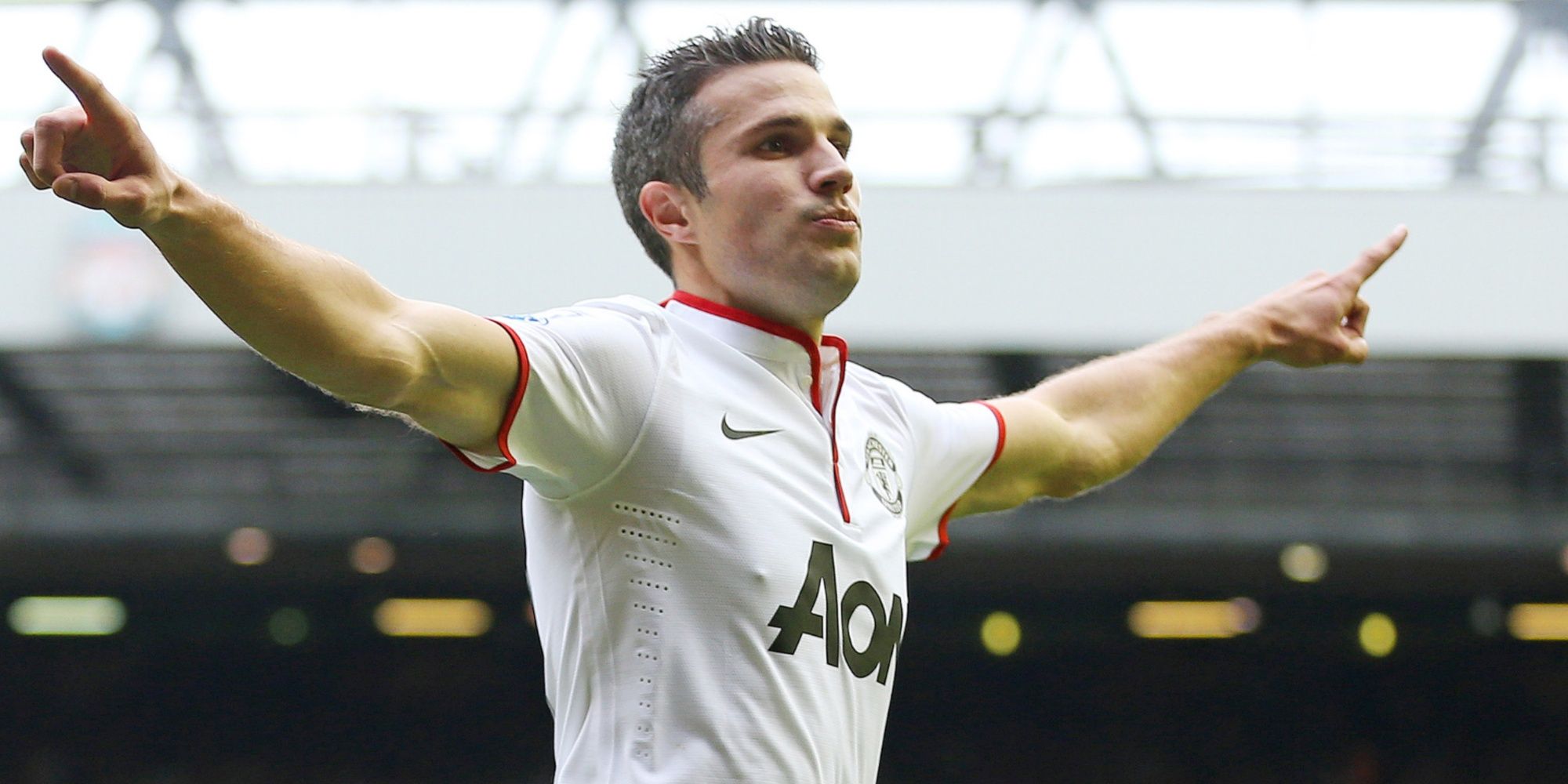 Robin van Persie celebrates