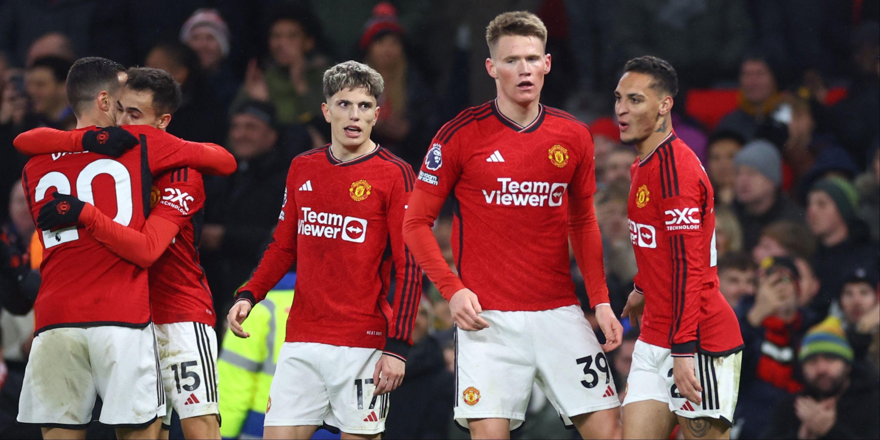 Manchester United's Scott McTominay celebrates scoring their second goal vs Chelsea