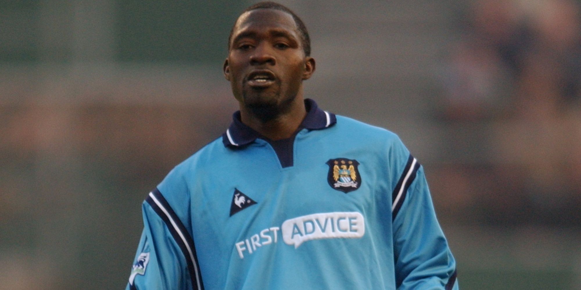 Marc-Vivien Foe in action for Man City