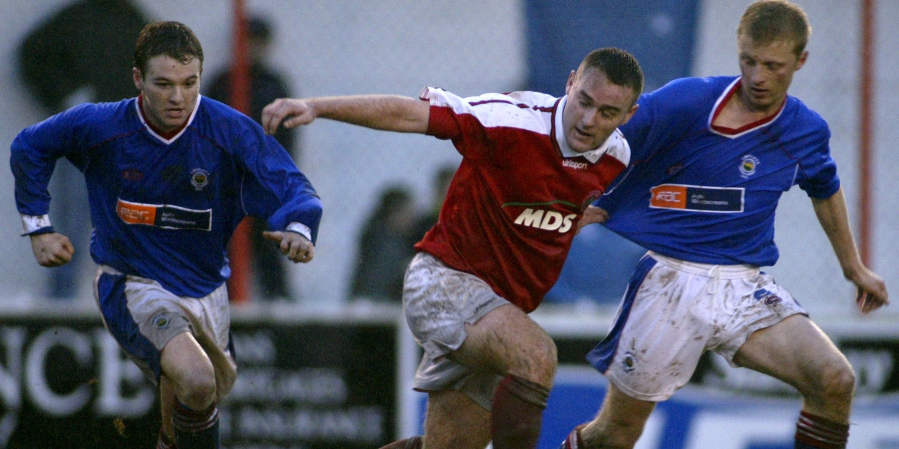 Cliftonville's Conor Downey in action vs Linfield