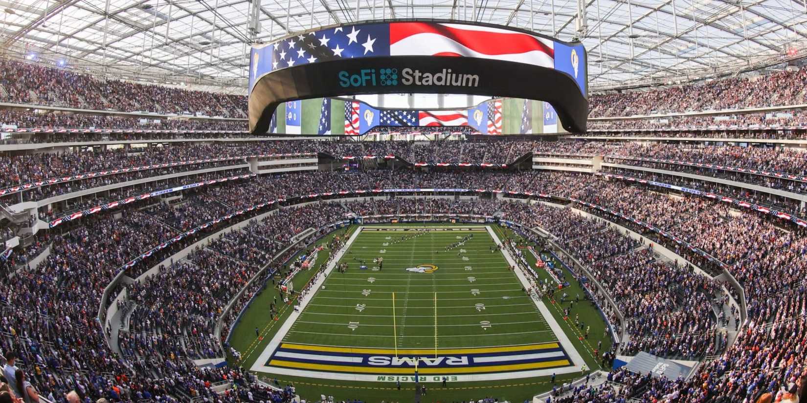 Inside view of the SoFi Stadium, USA.