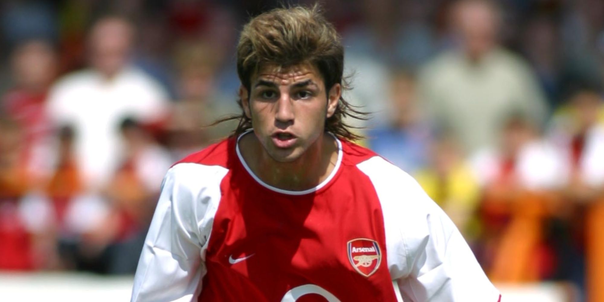 A young Cesc Fabregas of Arsenal