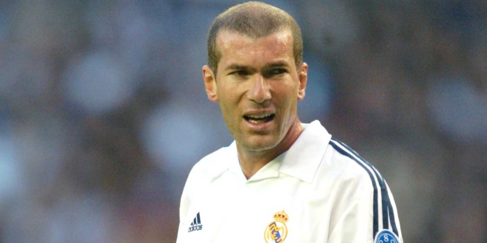 Zinedine Zidane looks on