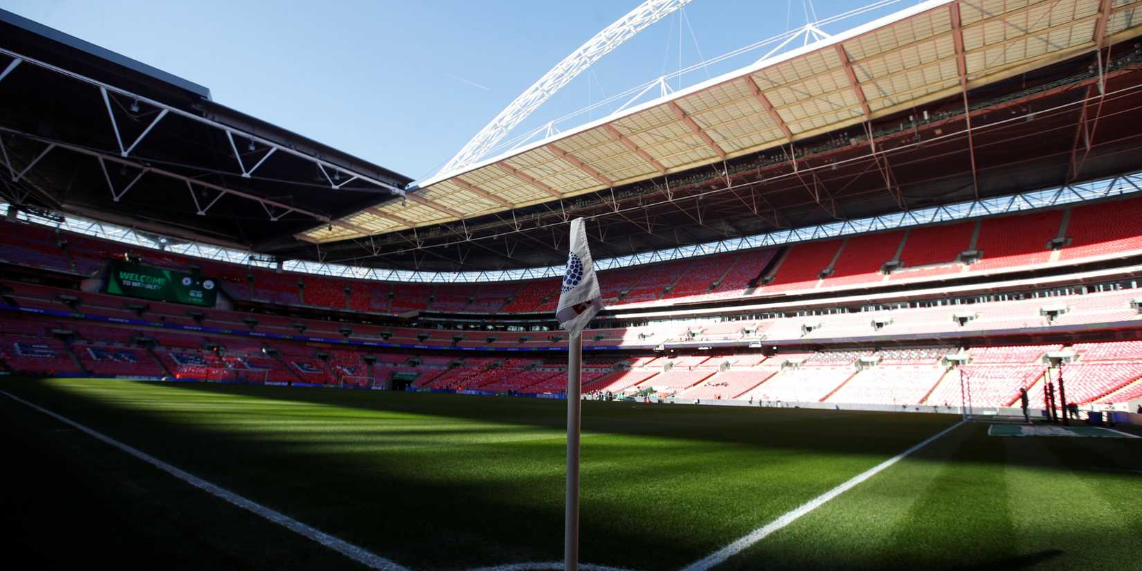 An inside view of the new Wembley Stadium, which has been the venue for FA Cup semi-finals since 2008..