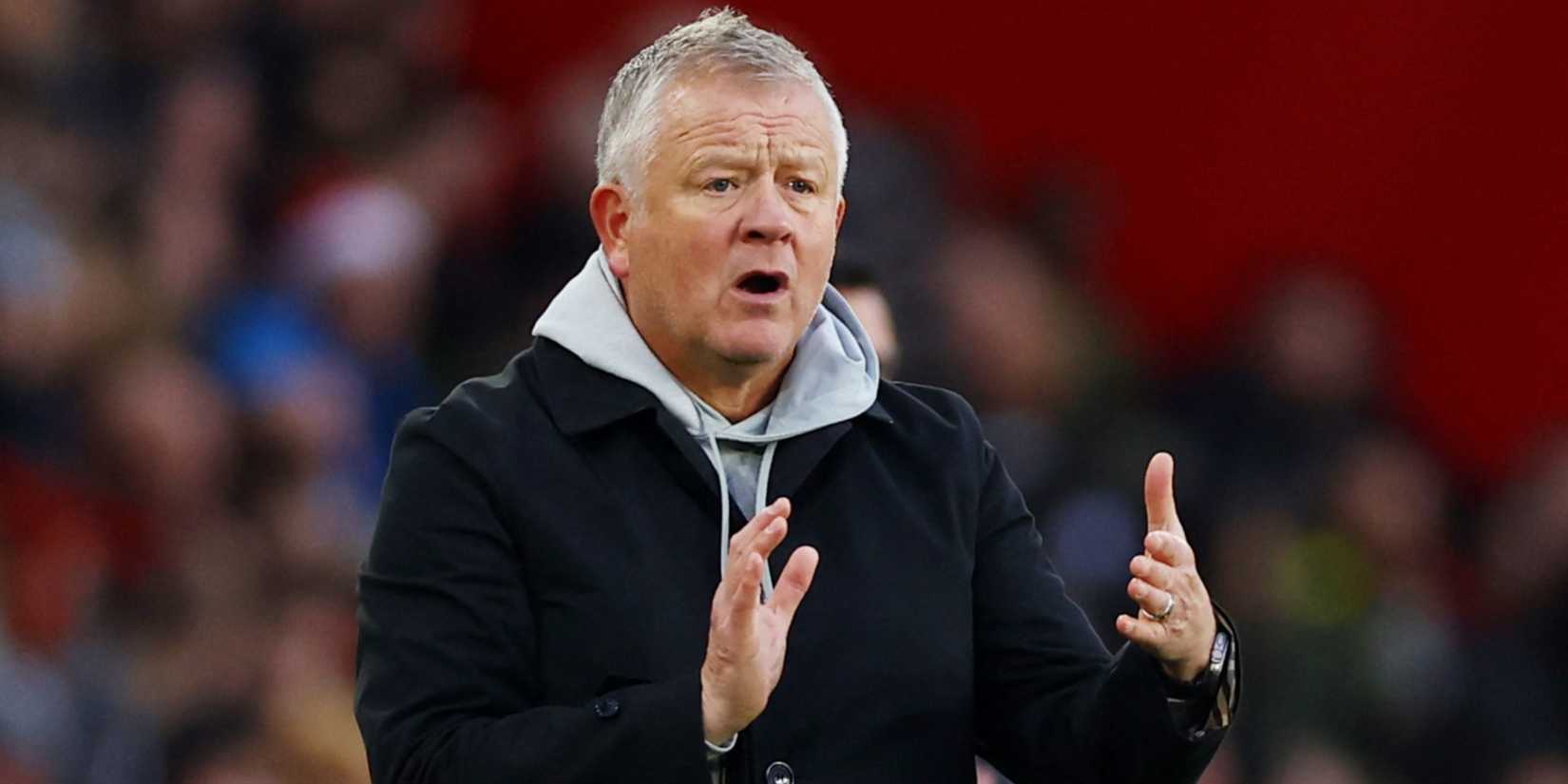 Sheffield United manager Chris Wilder