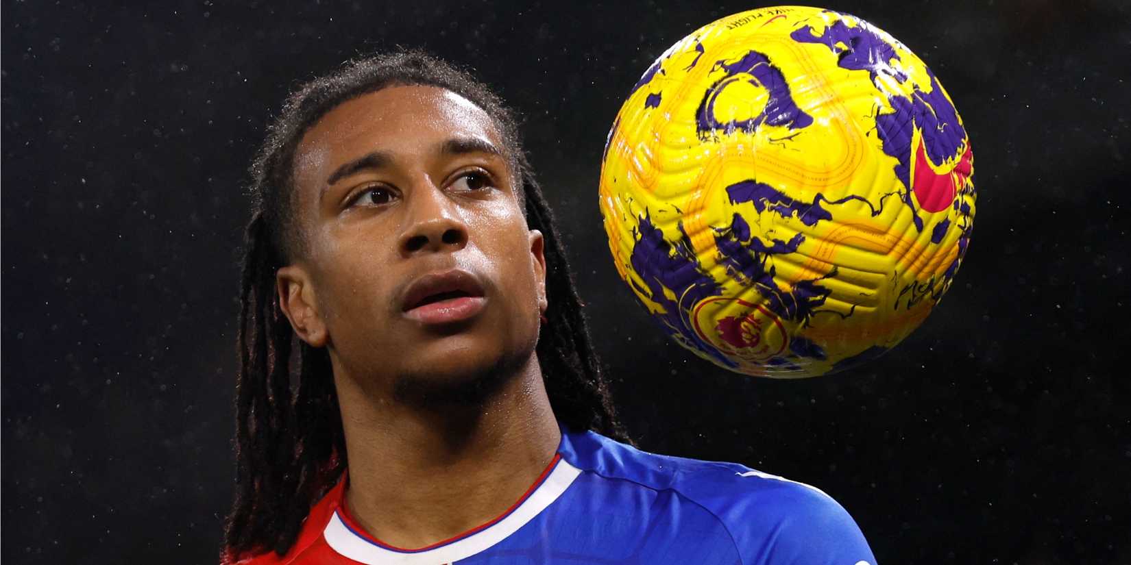 Crystal Palace winger Michael Olise in action