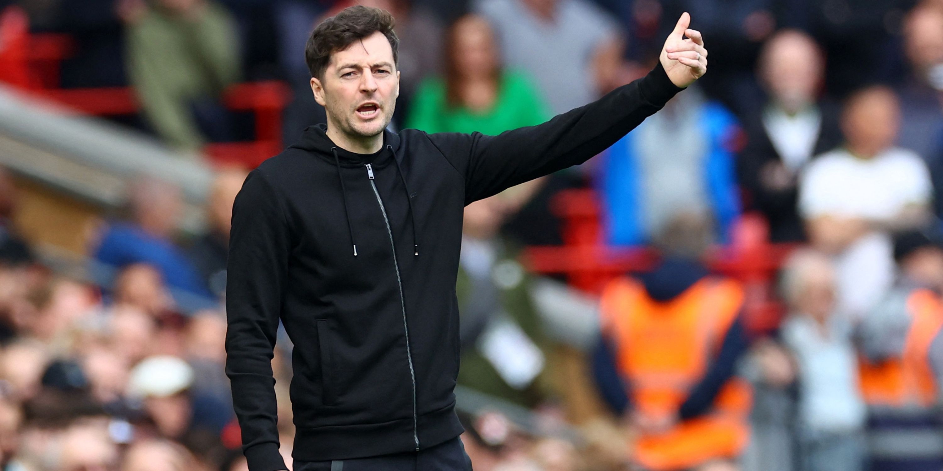 Ryan Mason on the sidelines for Tottenham