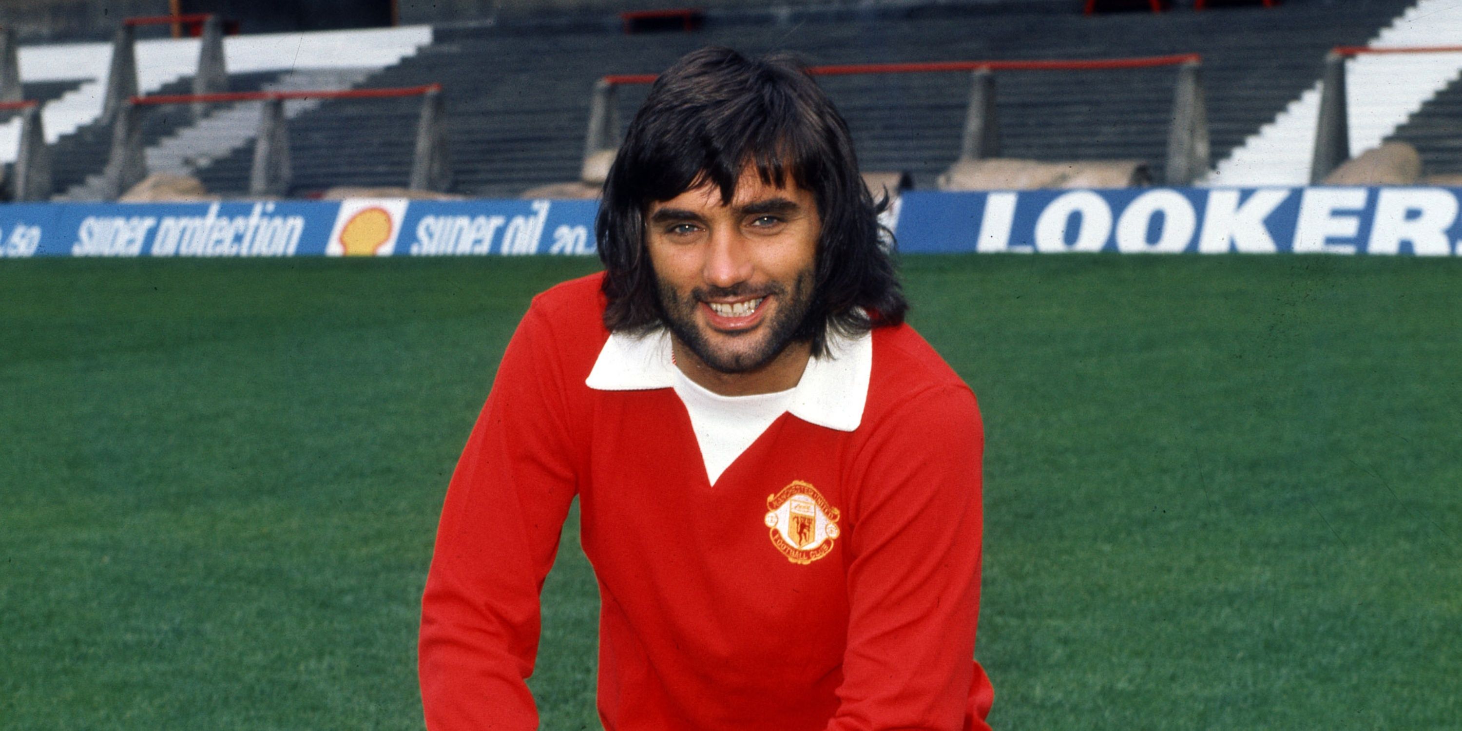 Manchester United's George Best smiling.