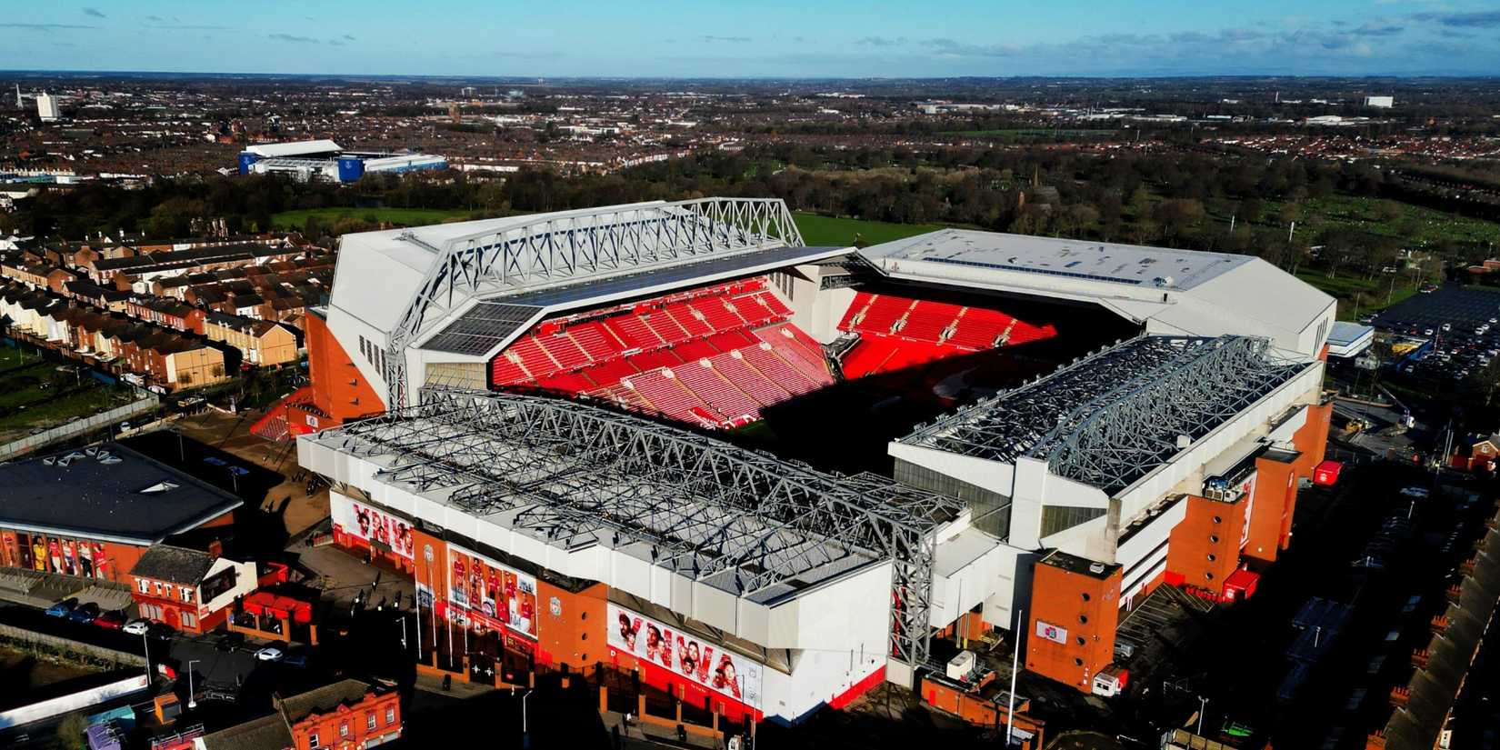General view of Liverpool's ground, Anfield