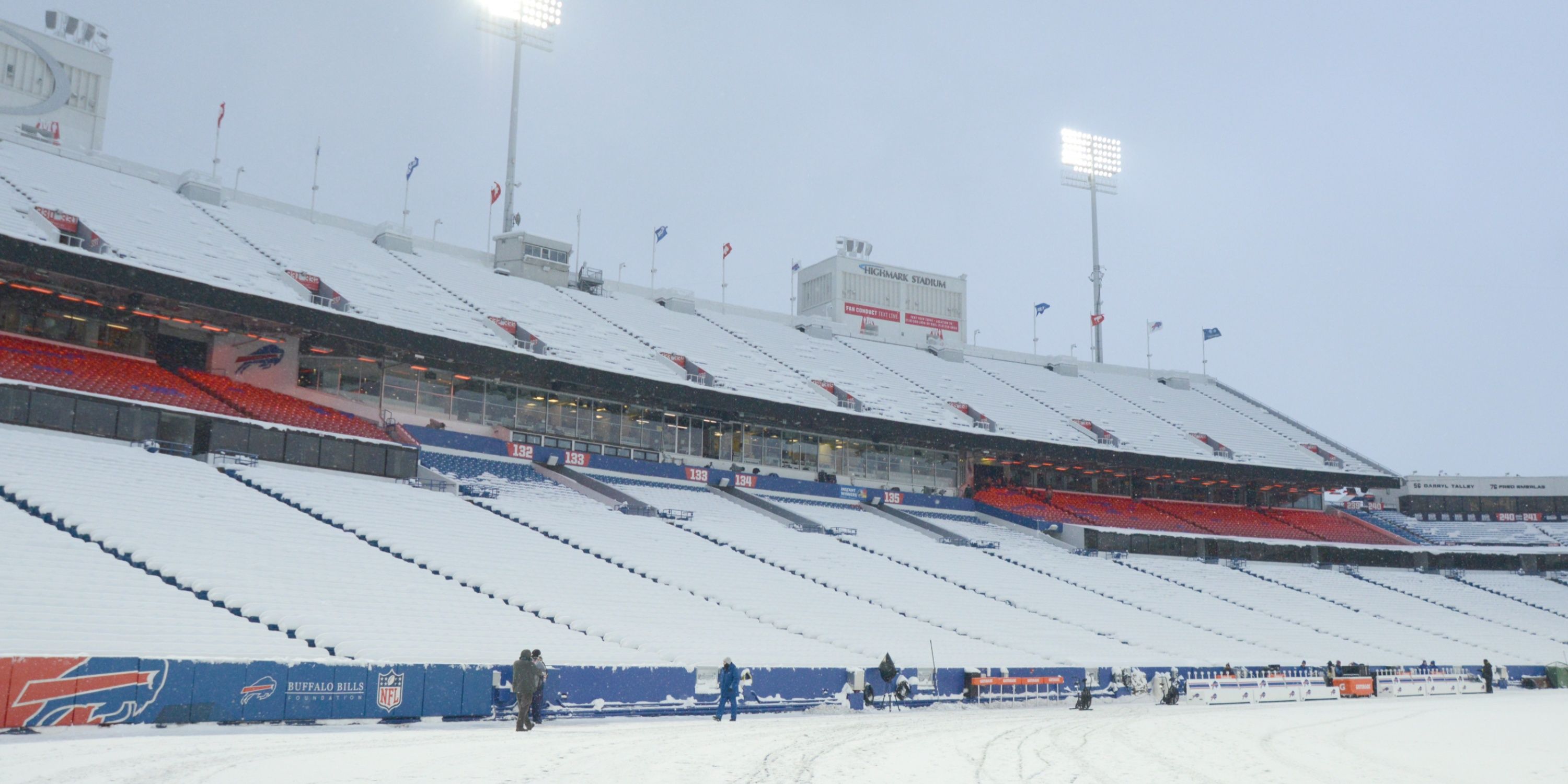 Highmark Stadium, Buffalo, snow