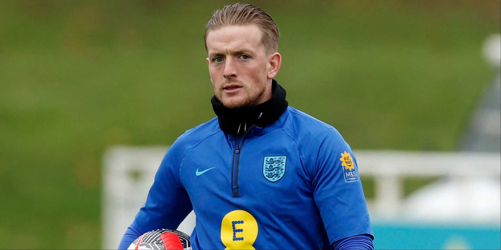 Jordan Pickford in England training