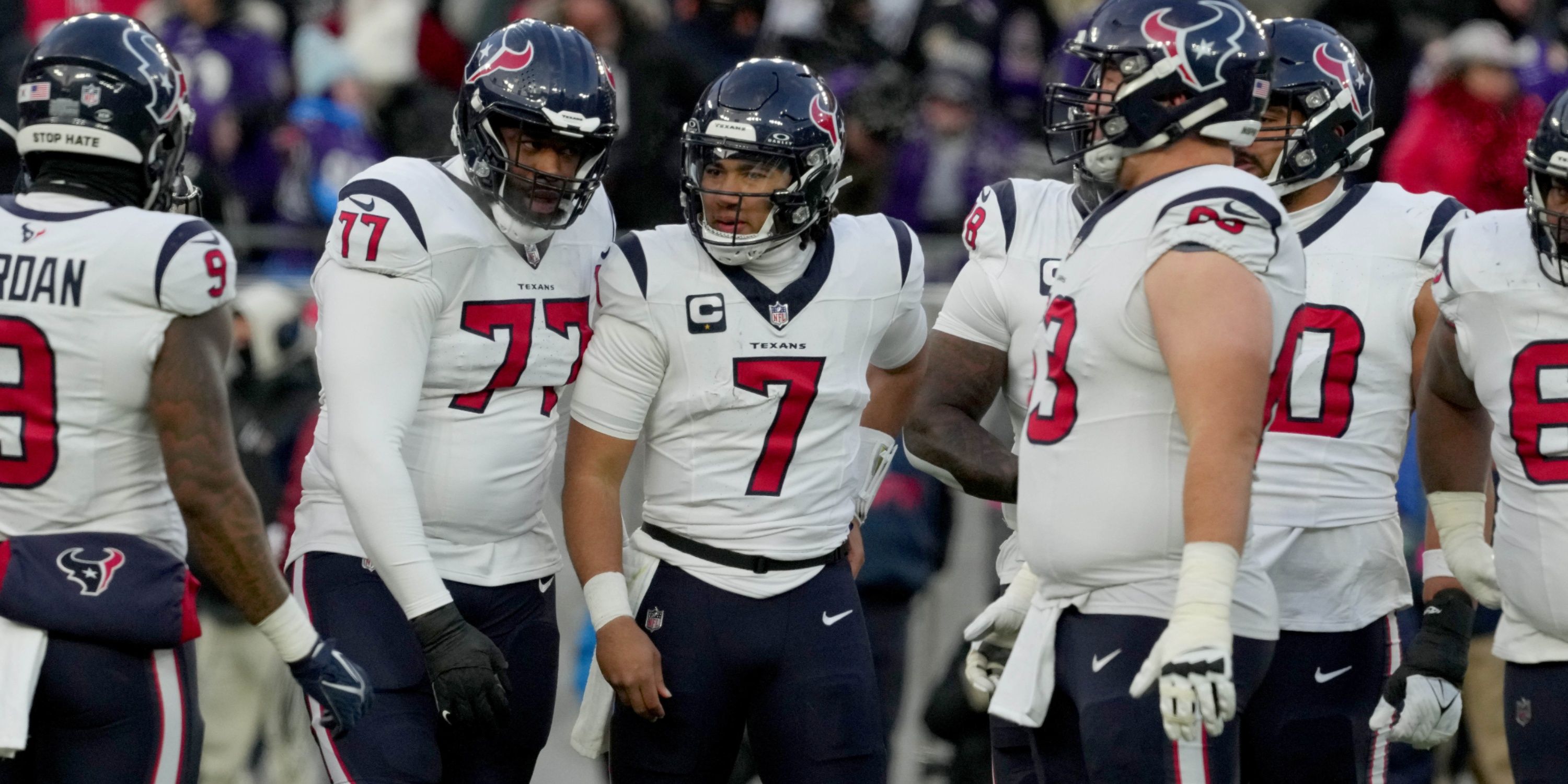 C.J. Stroud, Offensive Line