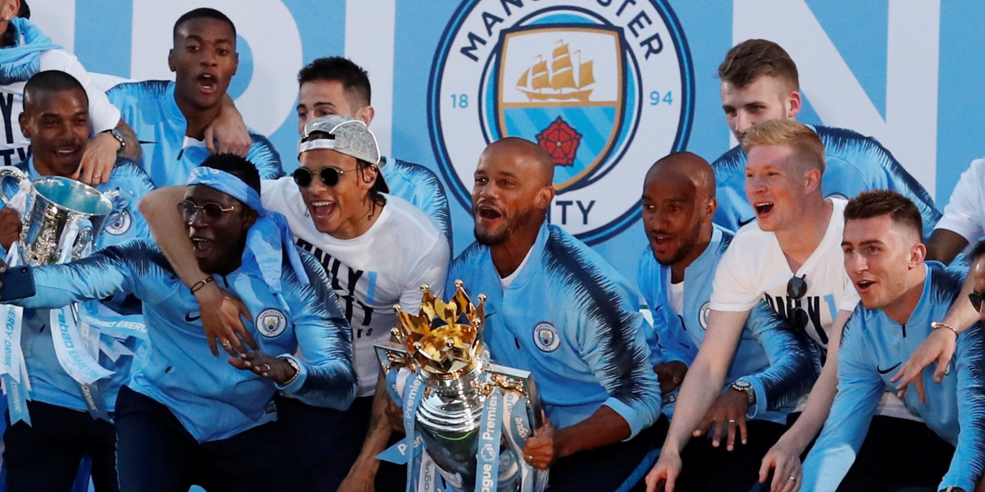2017/18 - Man City title celebrations