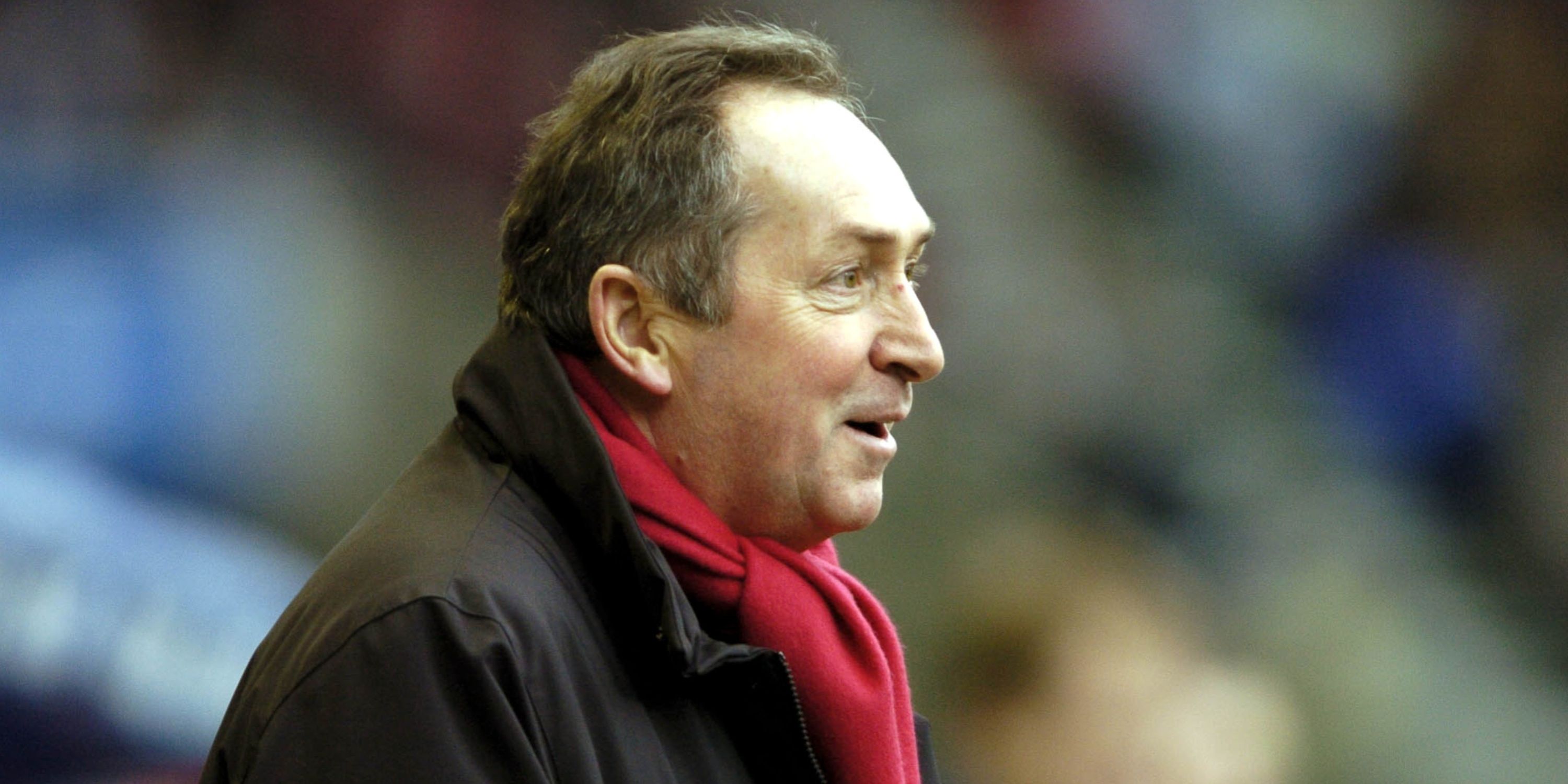 Gerard Houllier reacts.