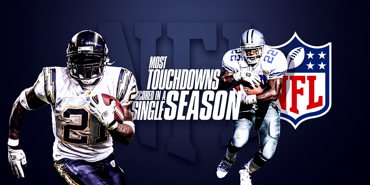 The 5 NFL players to score the most touchdowns in a season
