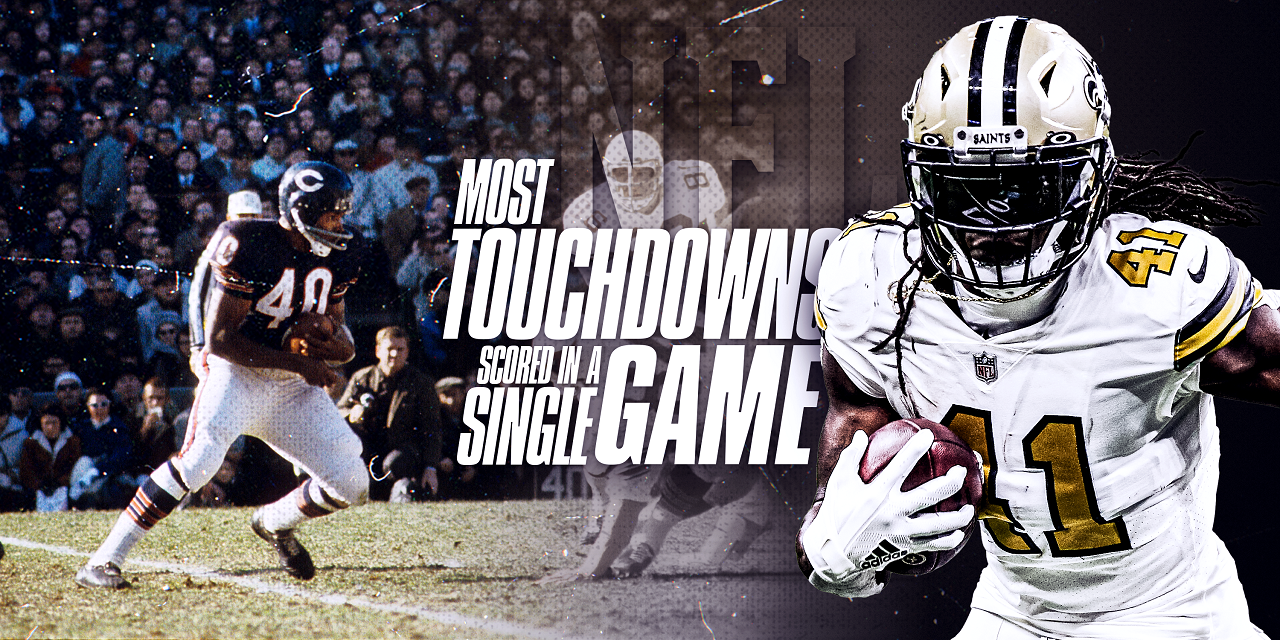 The NFL Players Who Scored the Most Touchdowns in a Game