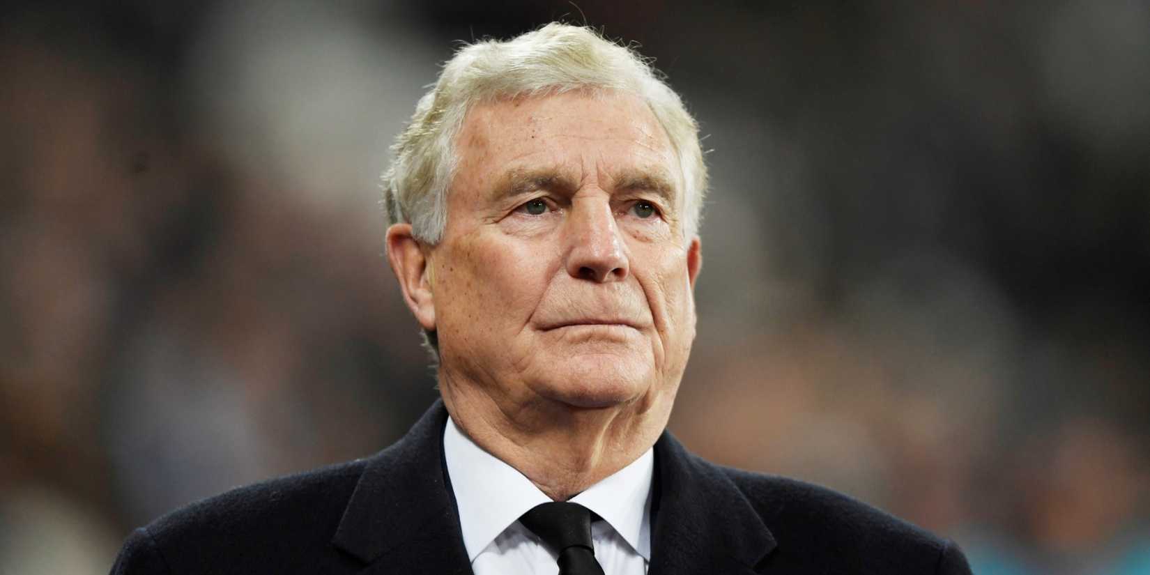 Trevor Brooking looks on