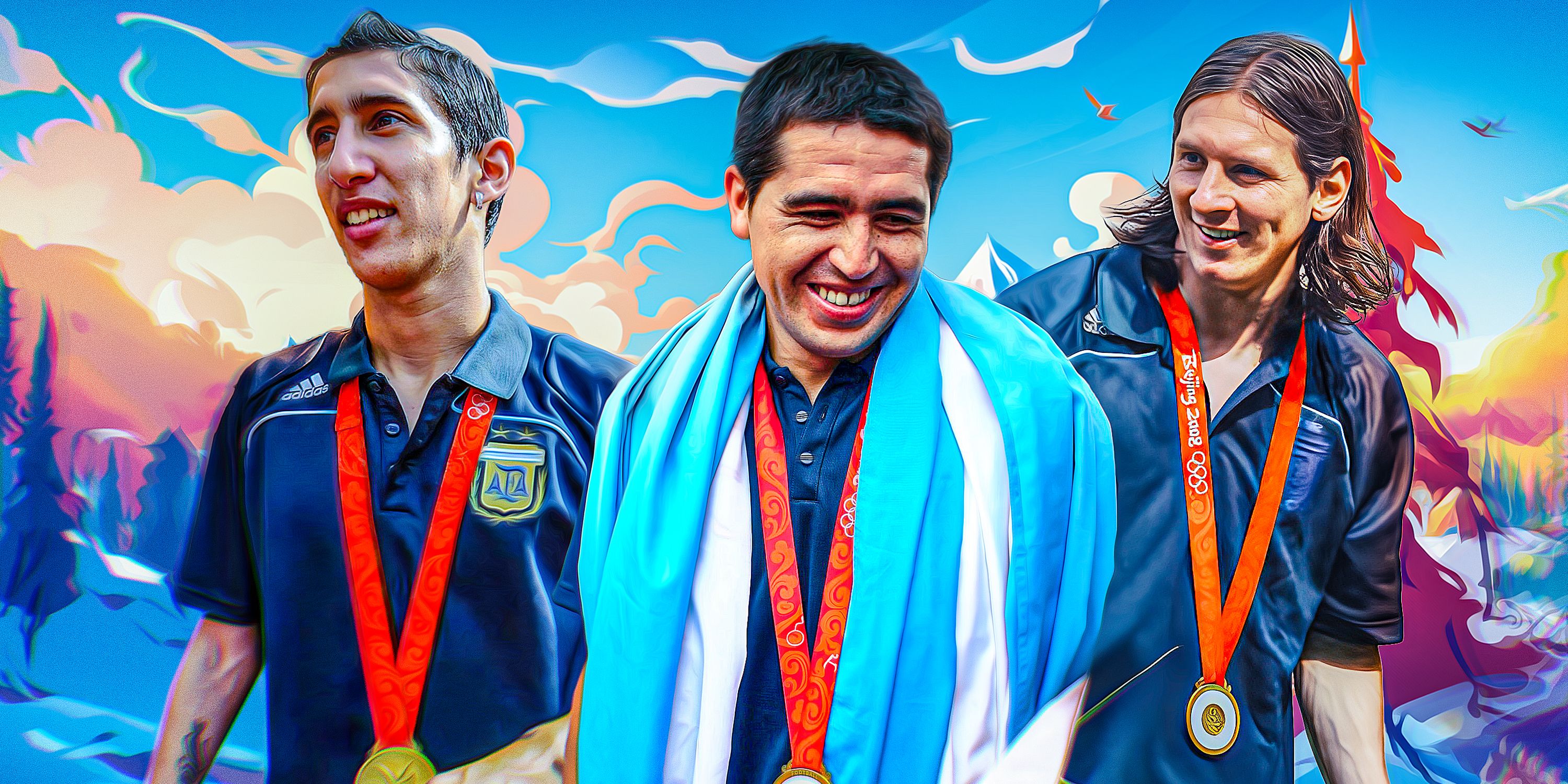 What happened to Argentina football team that won gold at 2008 Olympics