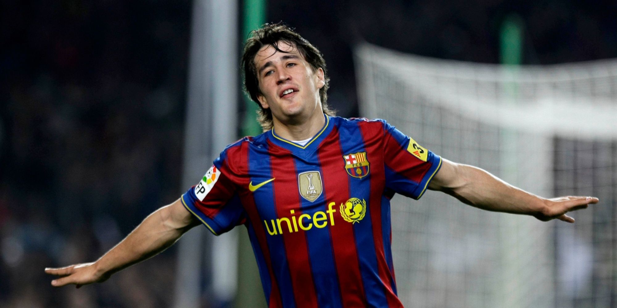 Bojan in action for Barcelona