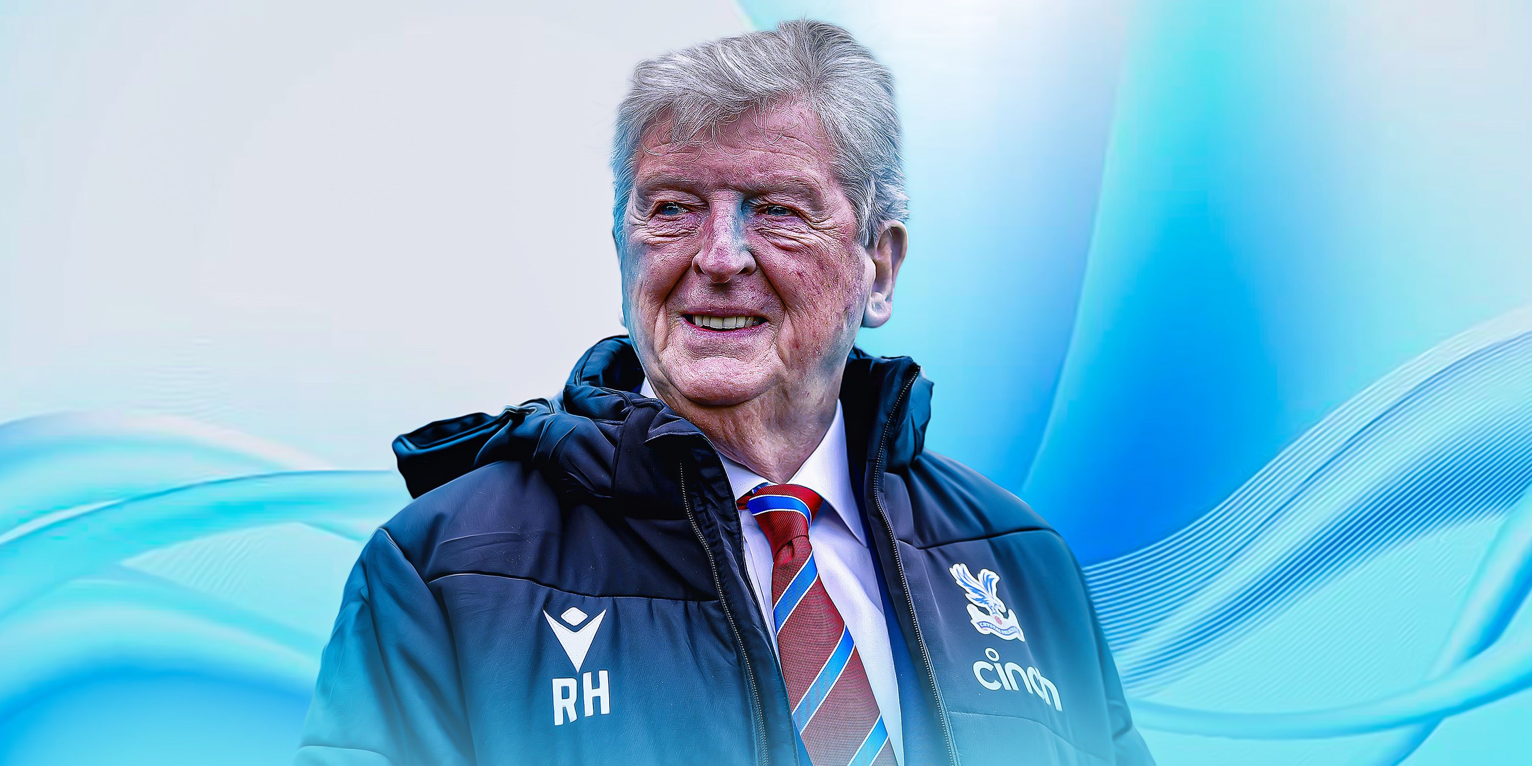 Crystal Palace boss Roy Hodgson watching on
