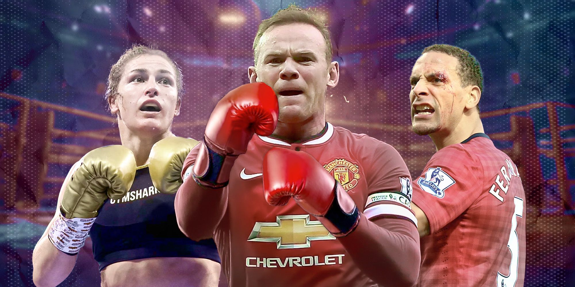 Katie Taylor, Manchester United's Wayne Rooney, and Manchester United's Rio Ferdinand.
