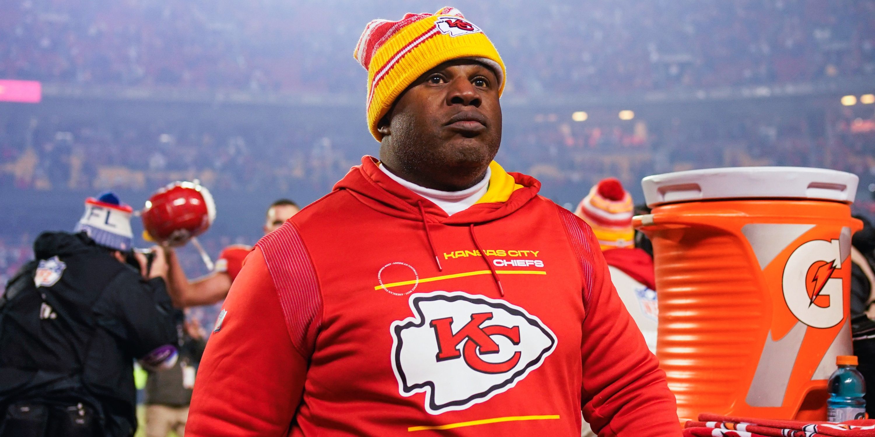 The Chiefs Brought In Eric Bieniemy Ahead Of The AFC Championship Game