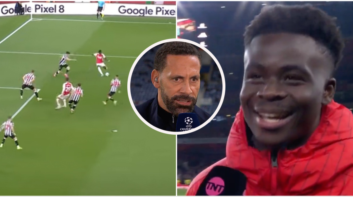 Bukayo Saka responds to Rio Ferdinand's 