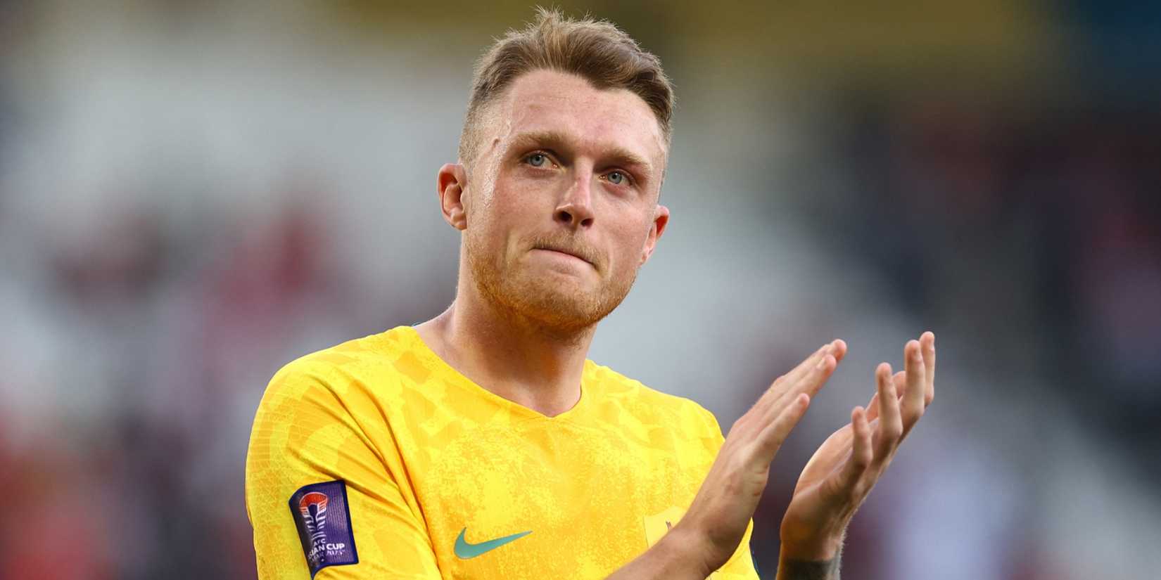 Harry Souttar in action for Australia
