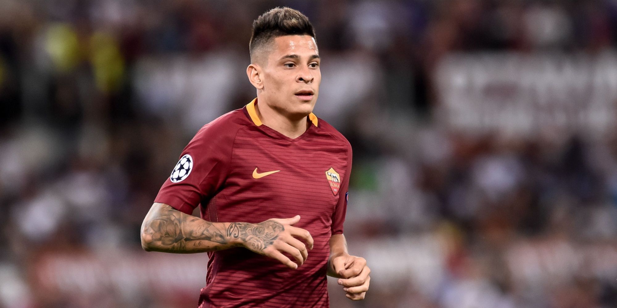 Juan Iturbe in action for Roma