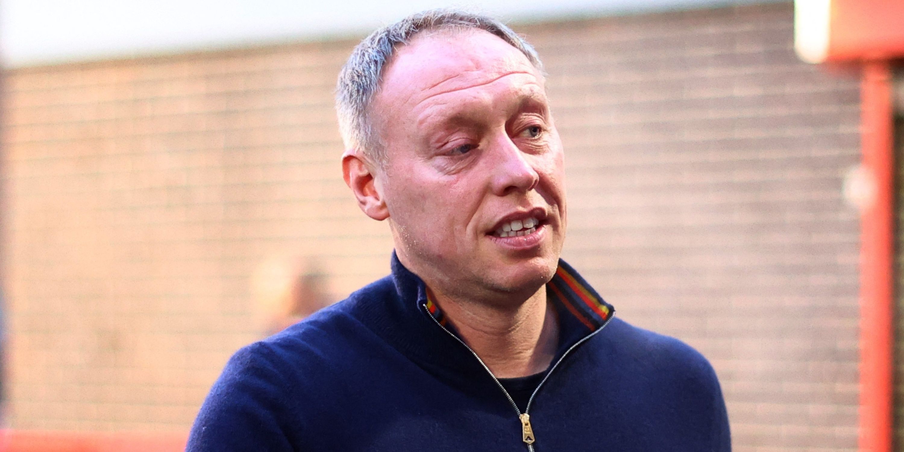 Steve Cooper walking into the City Ground during his Nottingham Forest reign