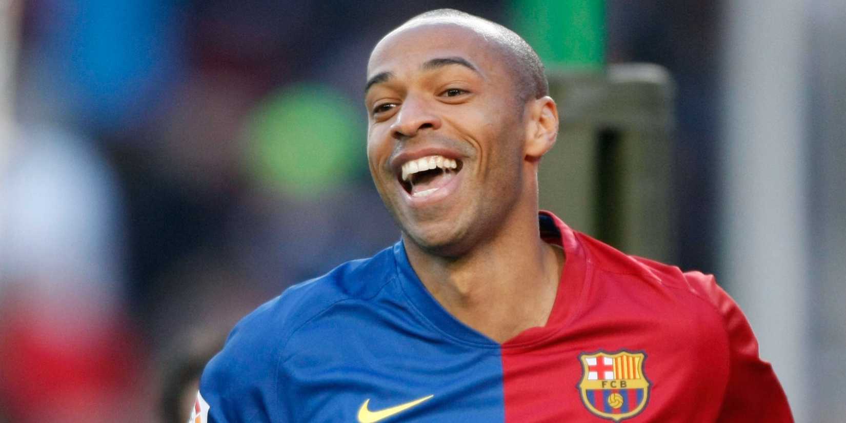 Thierry Henry celebrates