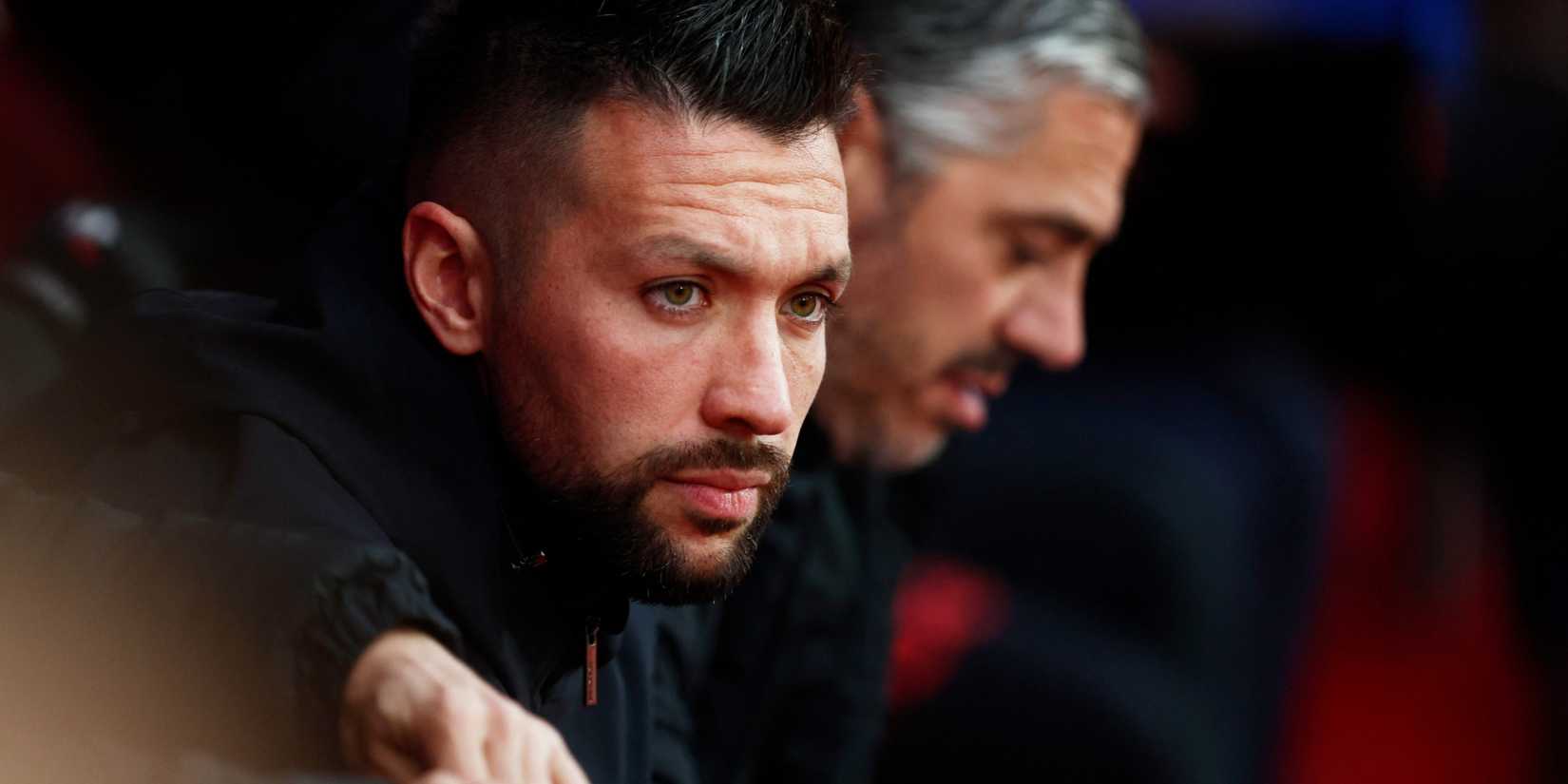 Francesco Farioli watches on