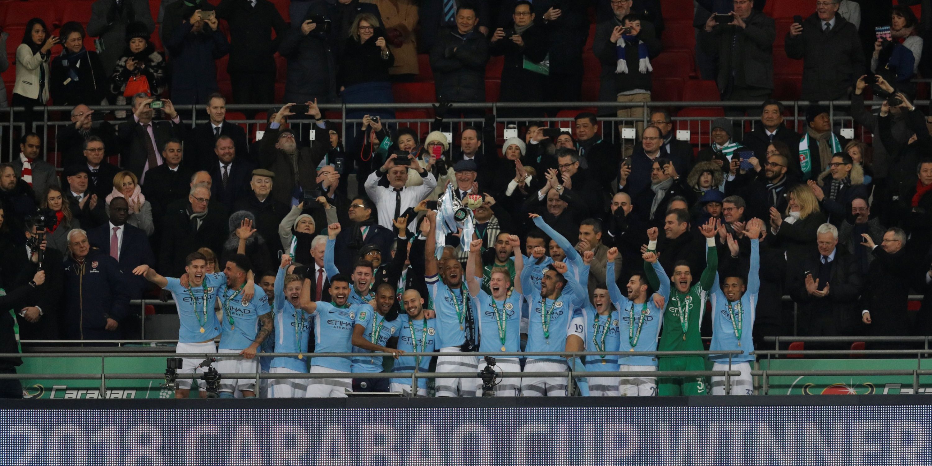 Man City win the Carabao Cup in 2018