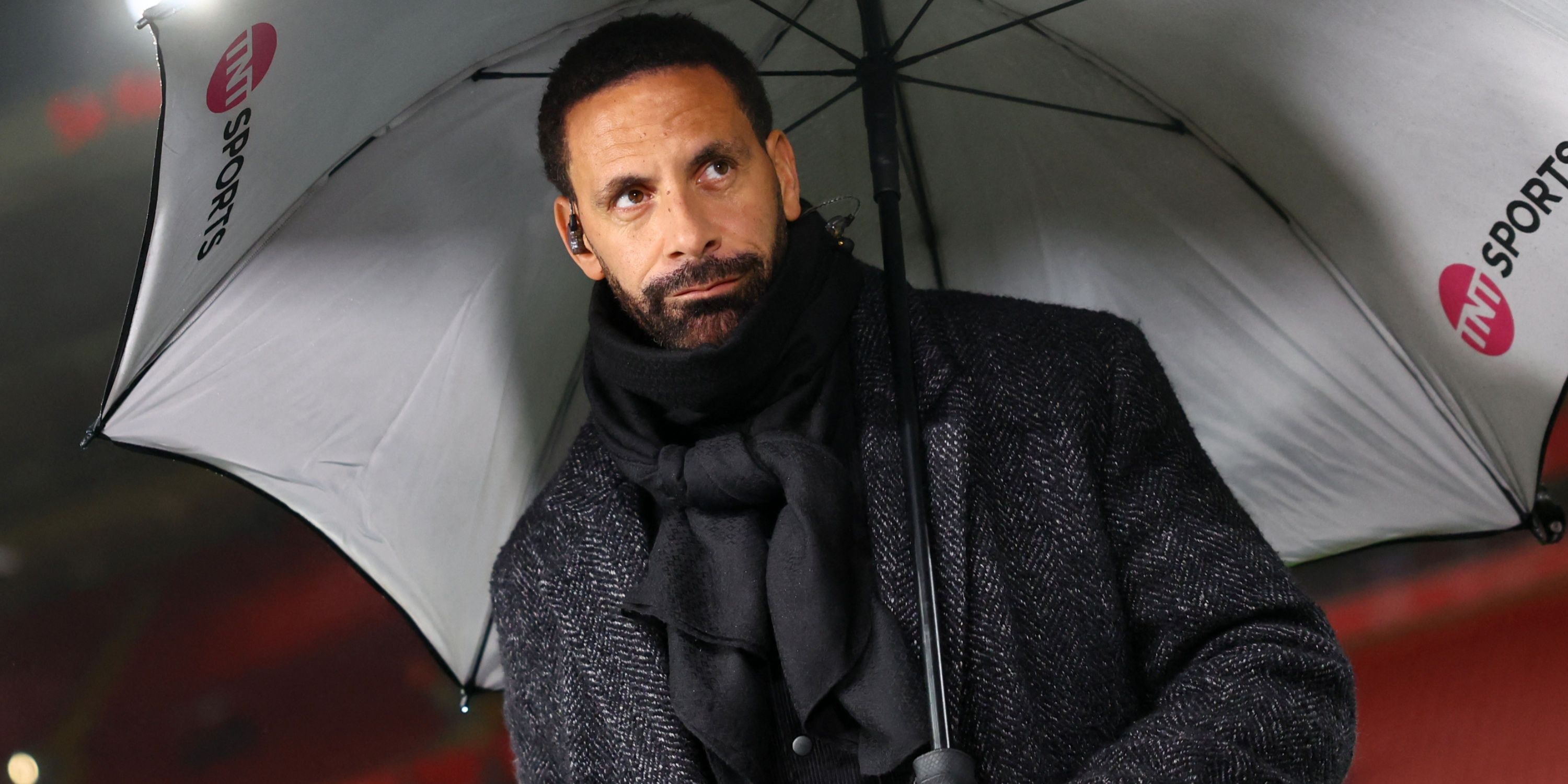 Rio Ferdinand doing pundit duty