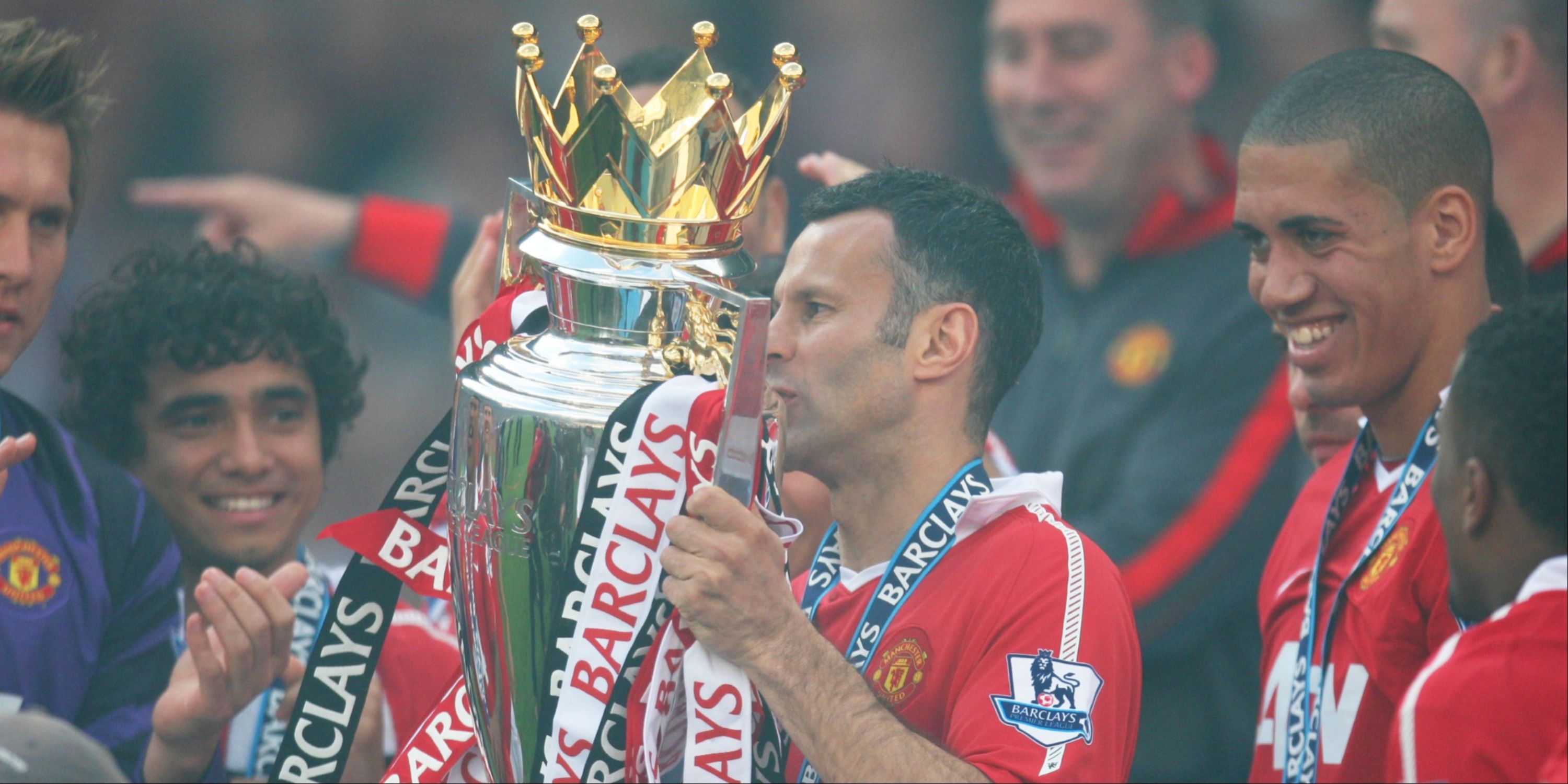 Ryan Giggs with the Premier League trophy