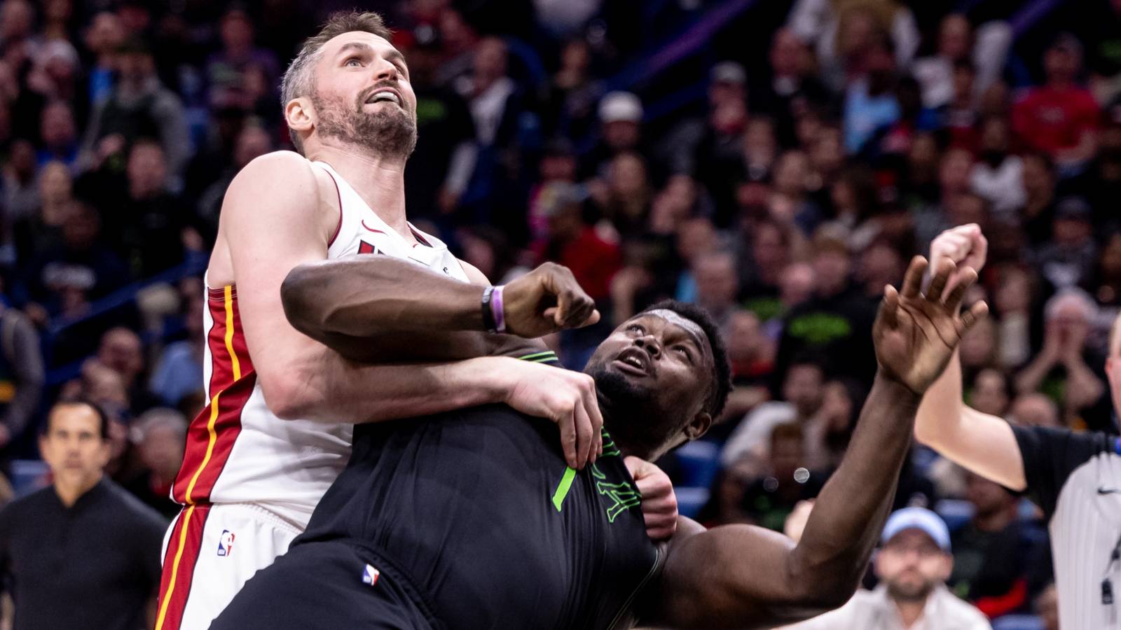 Four-player brawl sours otherwise fiery game between Heat, Pelicans