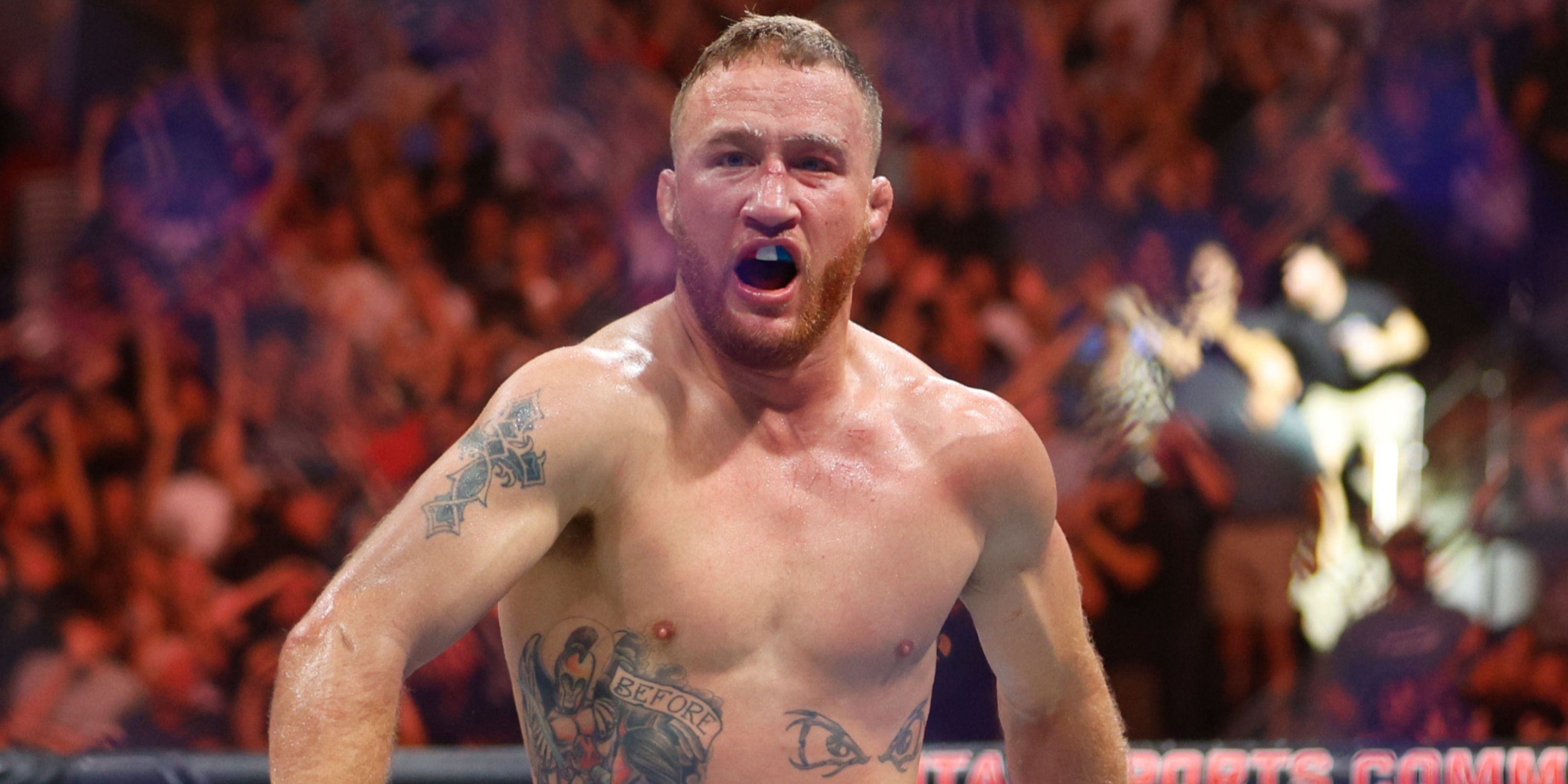 Justin Gaethje in UFC action