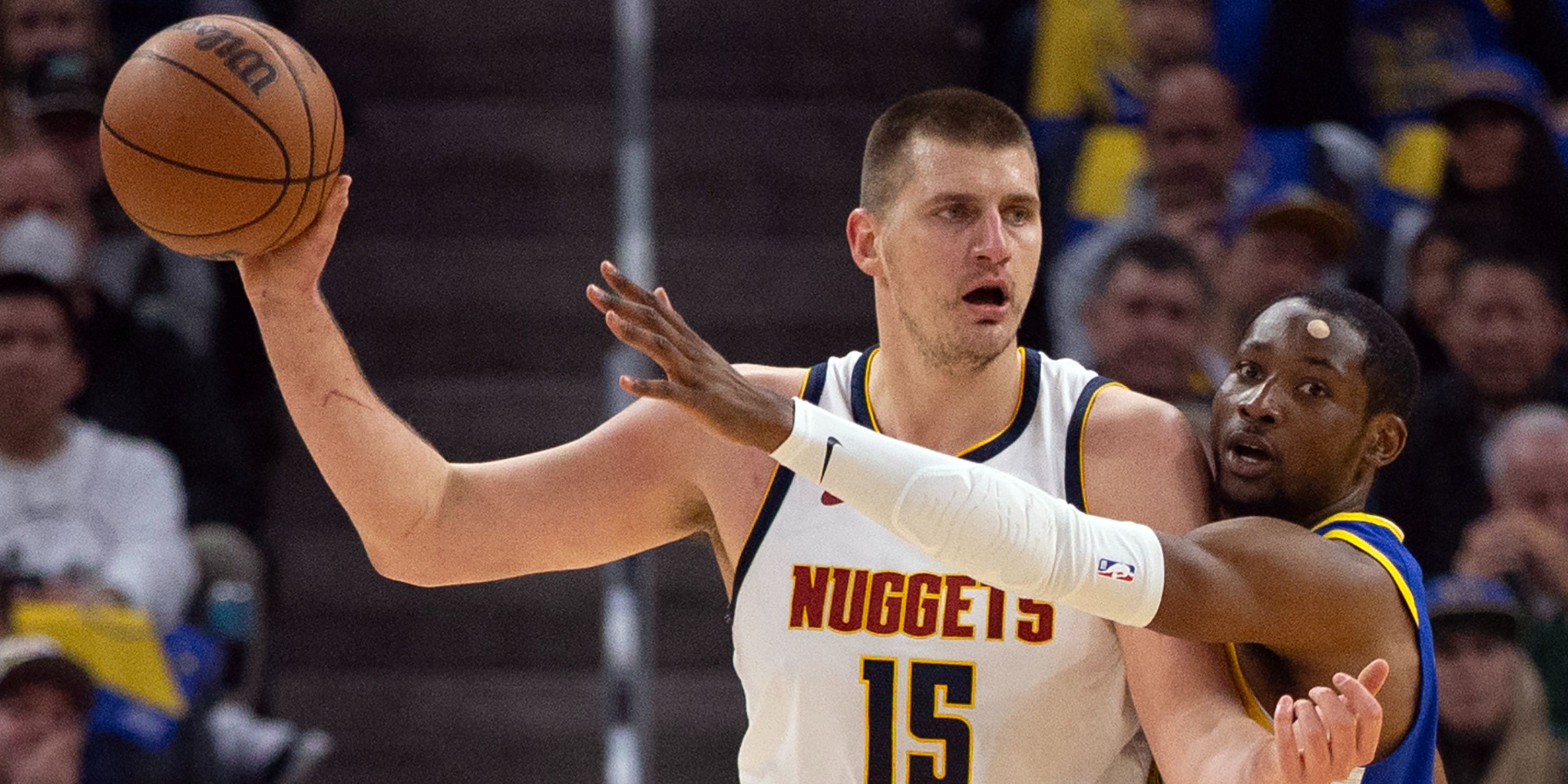 Nikola Jokic Jonathan Kuminga Denver Nuggets Golden State Warriors