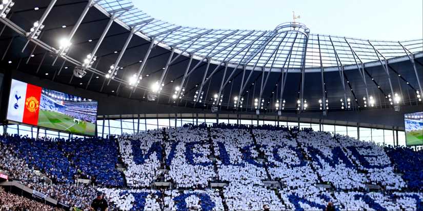 General view of Tottenham Hotspur Stadium
