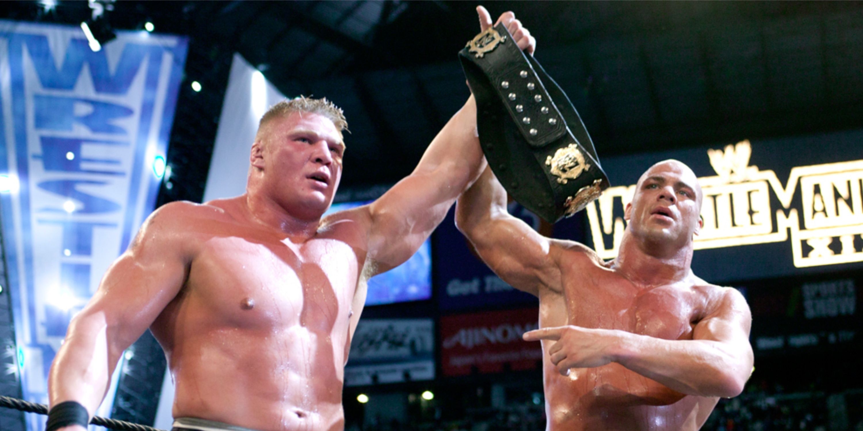 Brock Lesnar vs Kurt Angle WWE WrestleMania 19