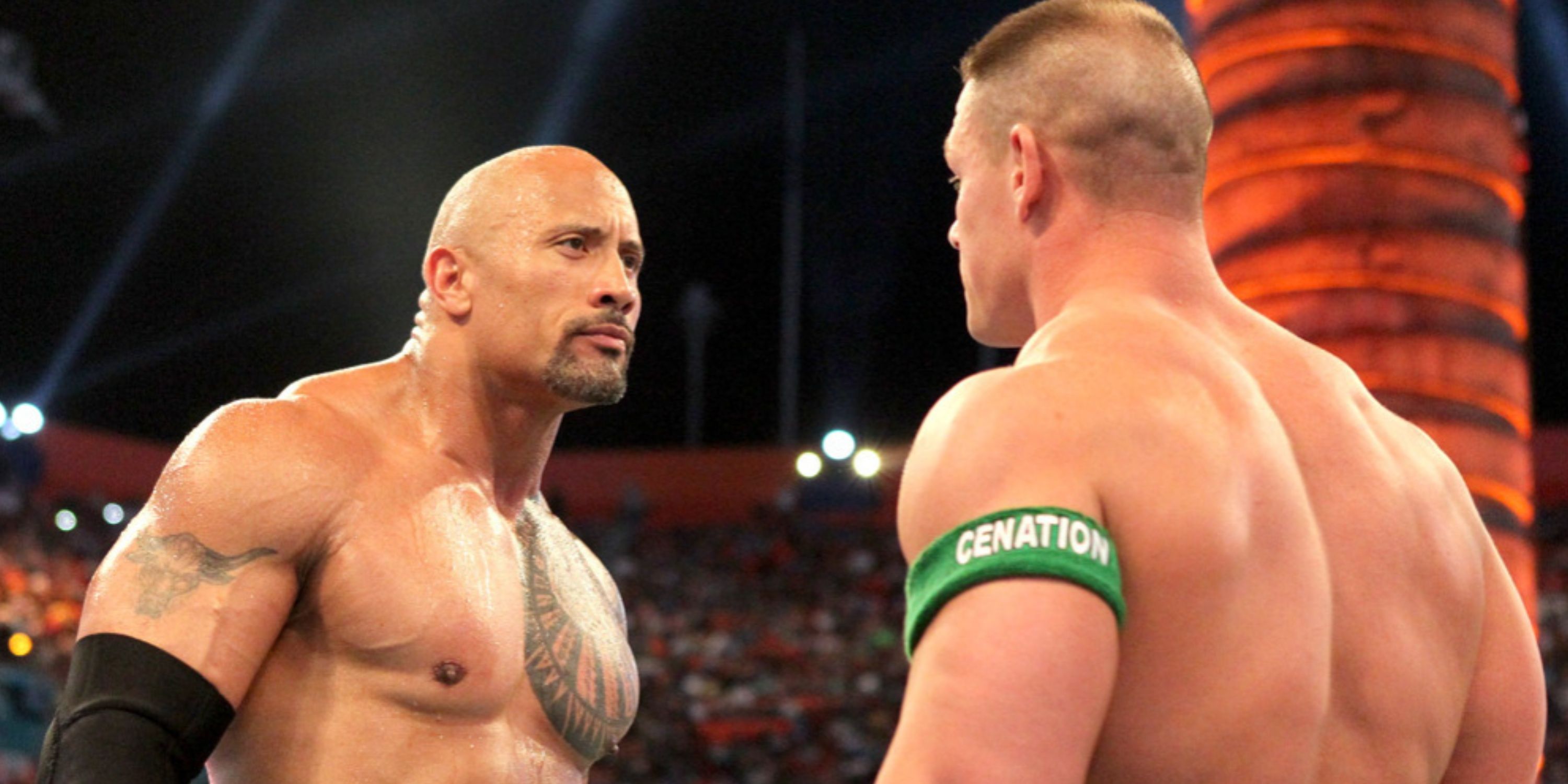 John Cena vs The Rock at WWE WrestleMania 28