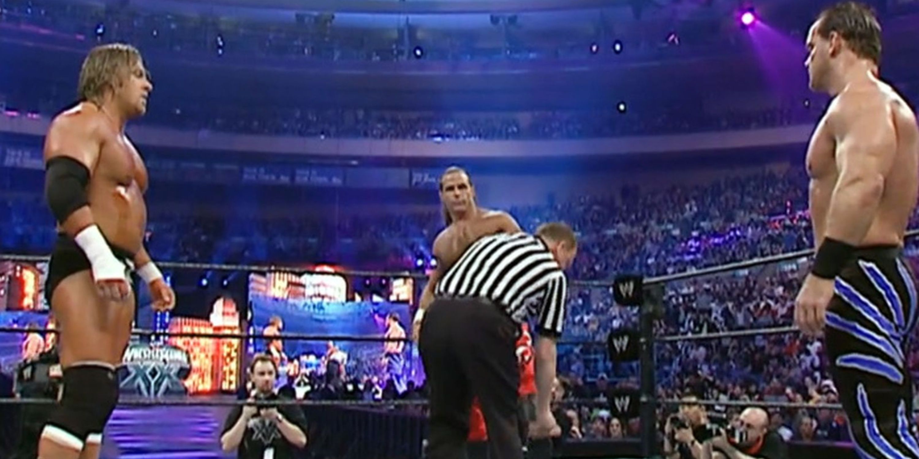 Triple H vs Shawn Michaels vs Chris Benoit at WrestleMania 20