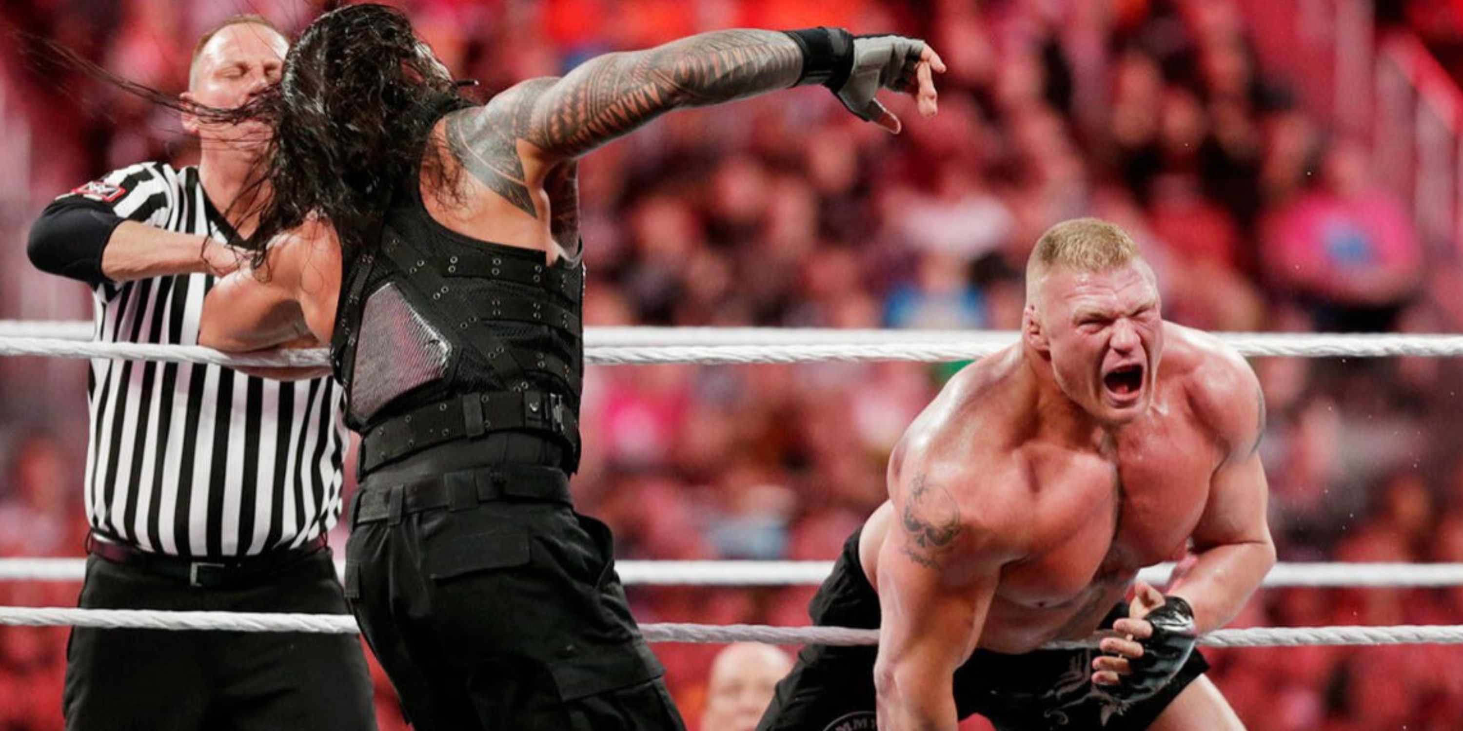 Brock Lesnar vs Roman Reigns at WWE WrestleMania 31