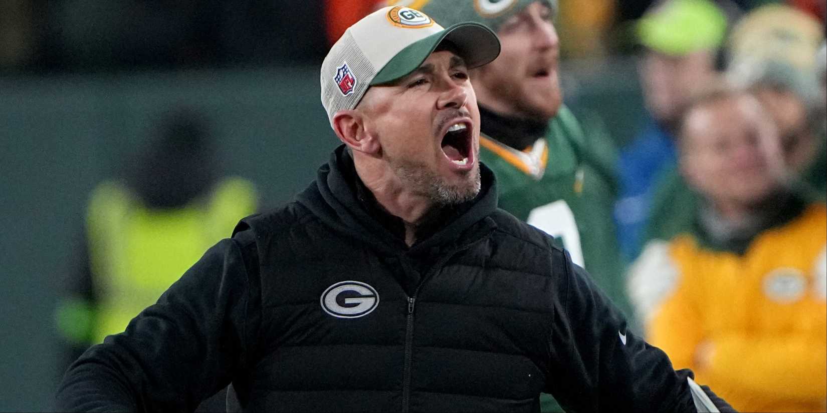 Green Bay Packers head coach Matt LaFleur