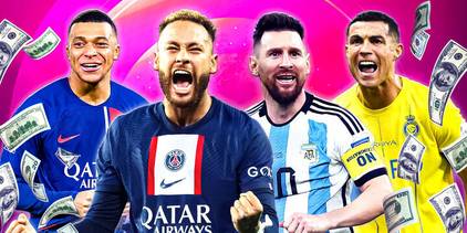 Messi, Neymar, Ronaldo and Mbappe 
