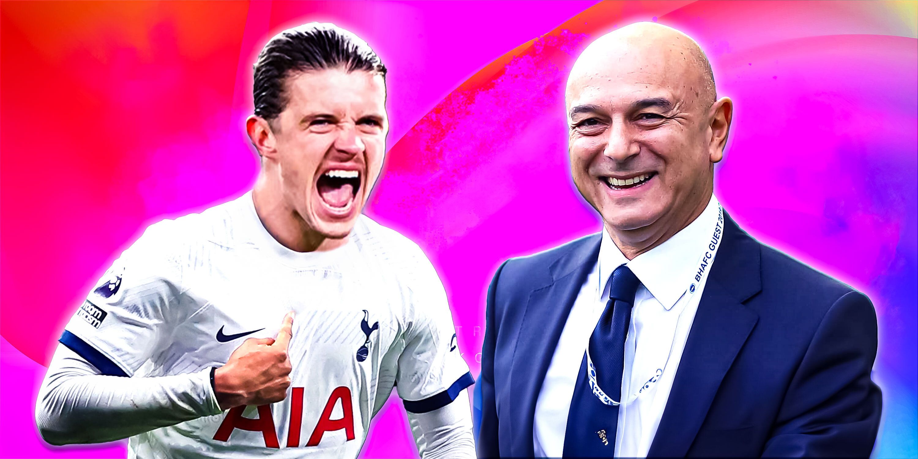 How Conor Gallagher would look in a Tottenham Hotspur shirt and chairman Daniel Levy smiling