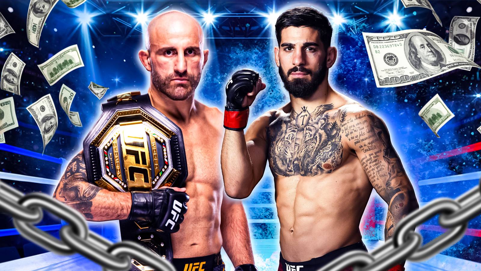 UFC 298 salaries for Alexander Volkanovski & Ilia Topuria