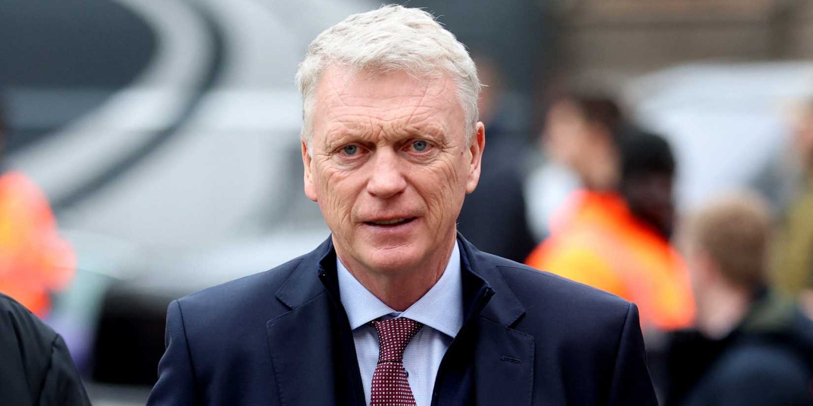 West Ham United boss David Moyes smiling
