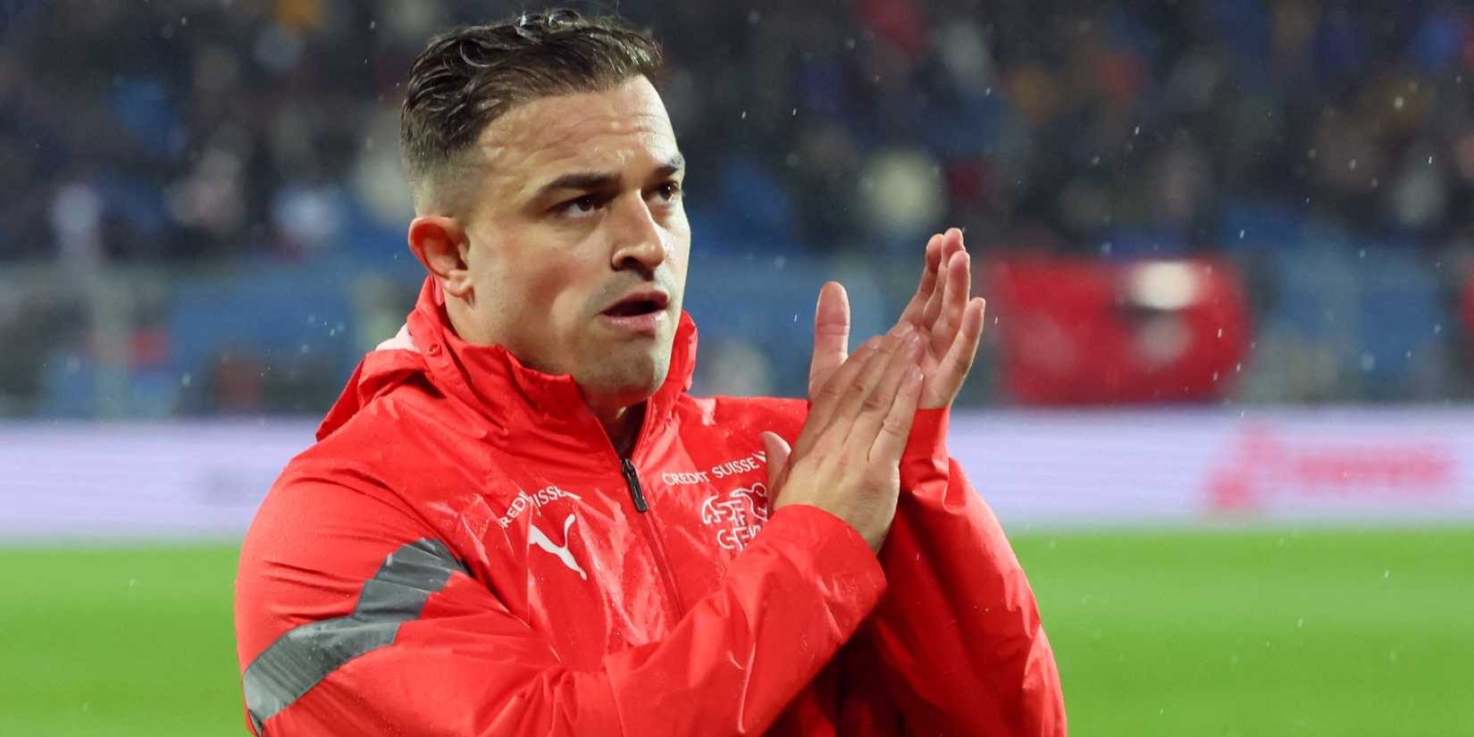 Xherdan Shaqiri claps fans